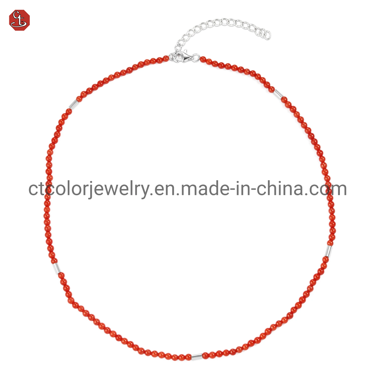 Wholesale/Supplier jewelry necklace natural red beaded collarbone necklace