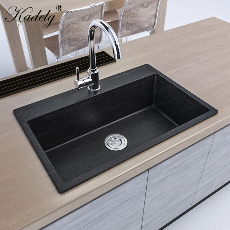 Popular High End Rectangluar White Color Kitchen Sink Won&prime; T Drain