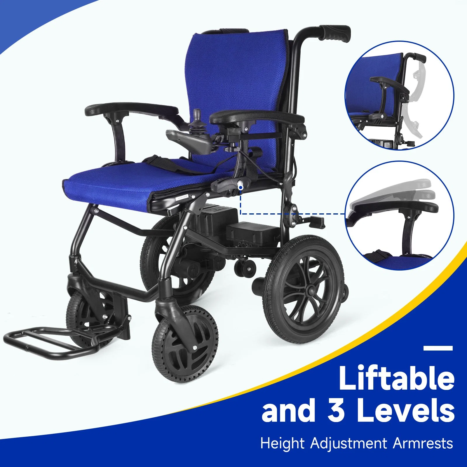 Factory Direct Sale Amazon Top Seller Electric Wheelchair for Handicapped and The Elderly