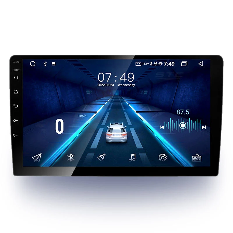 نظام صوت للسيارة بشاشة لمس بحجم 1DIN/2DIN مقاس 7 9 10 بوصات مشغل دي في دي السيارة Android GPS Navigation Multimedia Player