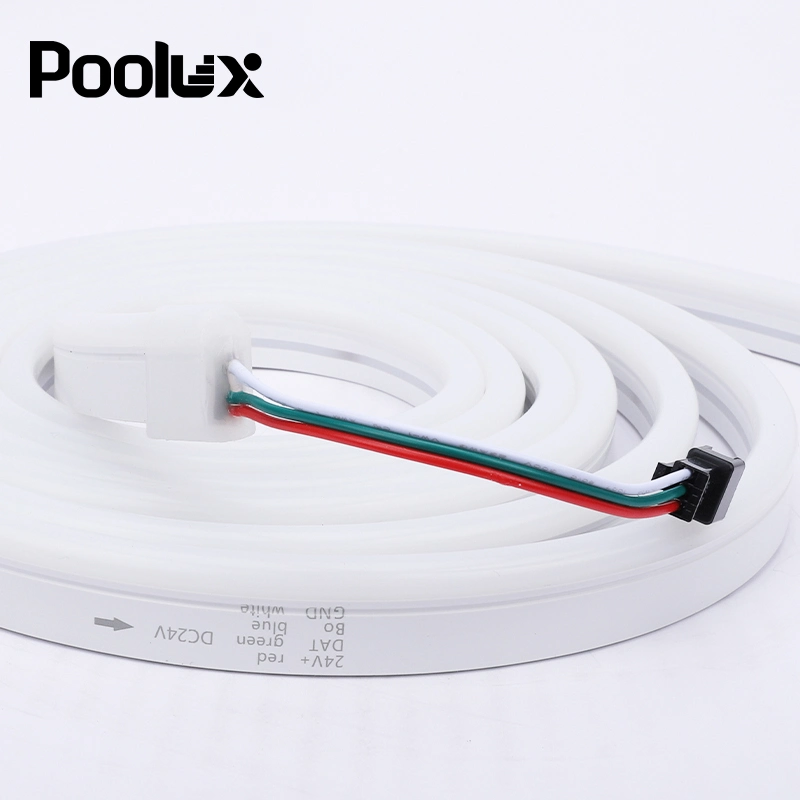 LED Silicone Neon Light Strip Neon Rope Light Full Color DC IP68 Waterproof Outdoor Strip Light