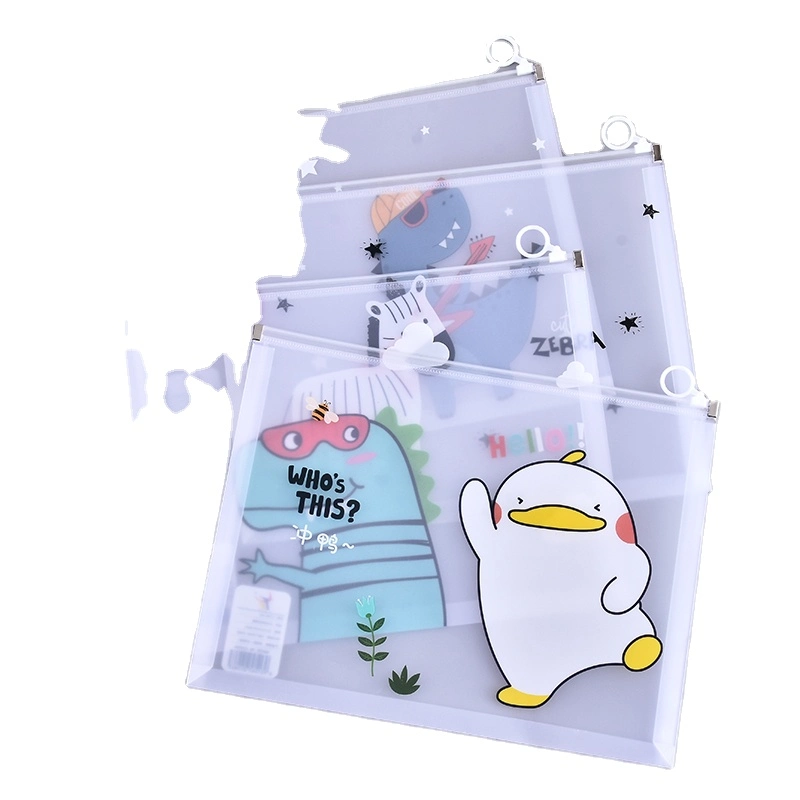 Factory Office Suppliers Photo Card Binder A5 Zipper Pouch PP Material A4 FC Document Folder or Document Bag