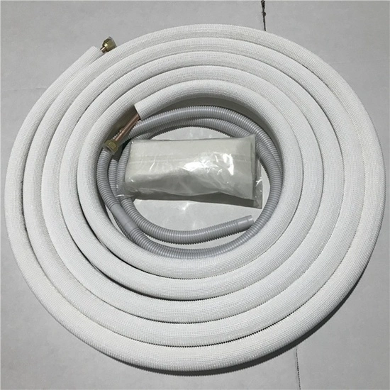 3/8+3/4 PVC Foam Insulated Pancake Coil Copper Aluminum Connecting Pipe for HVAC