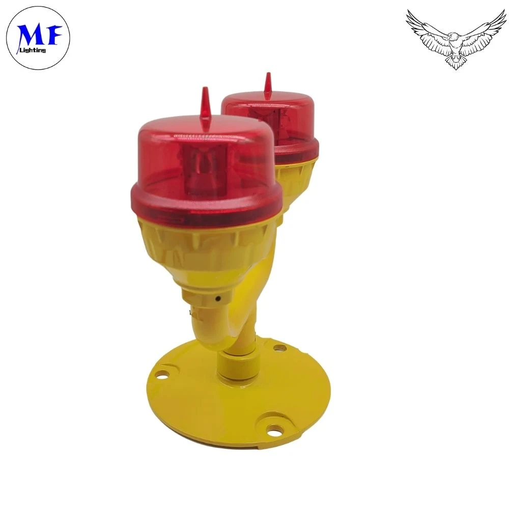 Factory Price IP66 AC110-240V LED Aircraft Warning Light Red Beacon Airfield Aeronautical Obstacle Light Aviation Obstruction Light for Communication Tower