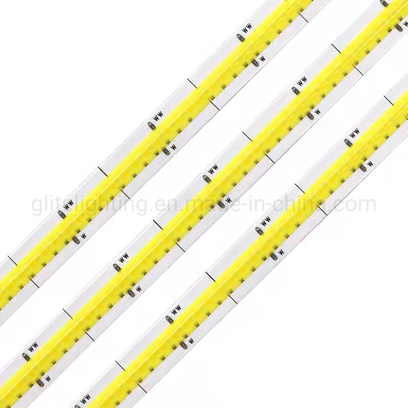 High Brightness No Dots DC24V 576LEDs Flexible CCT Color COB LED for Decoration