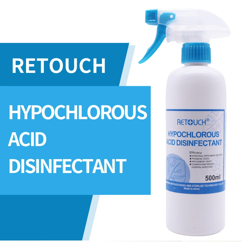 Wholesale Customized Wash Free Non-Alcohol Hocl Hypochlorous Acid Disinfectant Solution for Surface Vegetable and Utensil