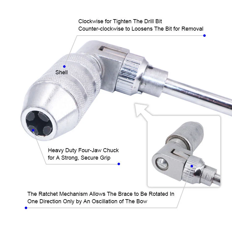 Ratchet Bit Brace Jaws/4 Jaws (hand tools, pipe wrench, repair tools)