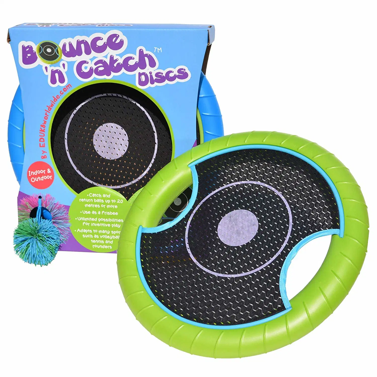 Outdoor Bouncy Disk Game for Lawn and Pool Throw Toss and Catch