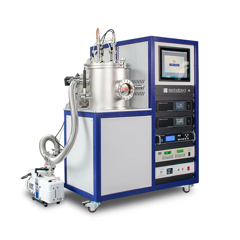 Sistema de deposición de espumación Lab Magnetron con alimentación de CC y RF Suministro