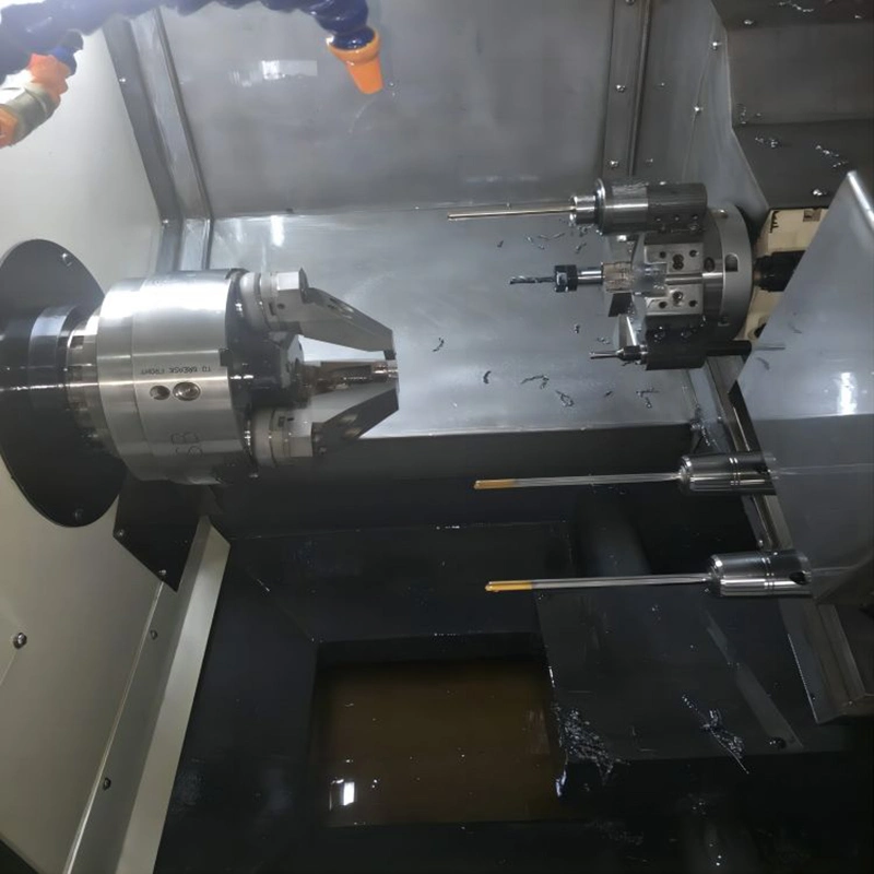 Schneidmaschine hohe Steifigkeit Schrägbett CNC Drehmaschine Mit guter Stabilität (YK-100A)