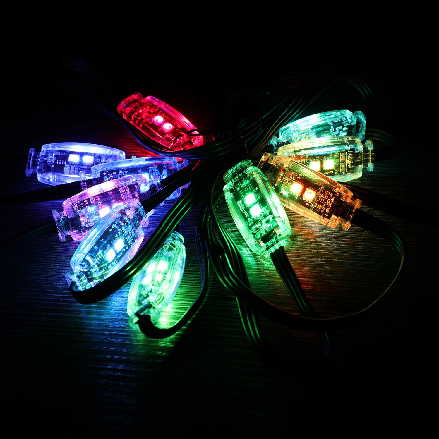 24V de calhau RGB LED de Luz da Luz Lateral para a casa de perímetro