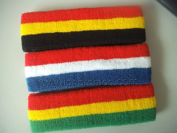 Custom Logo Embroidery Sports Protection Cotton Head Sweat Band