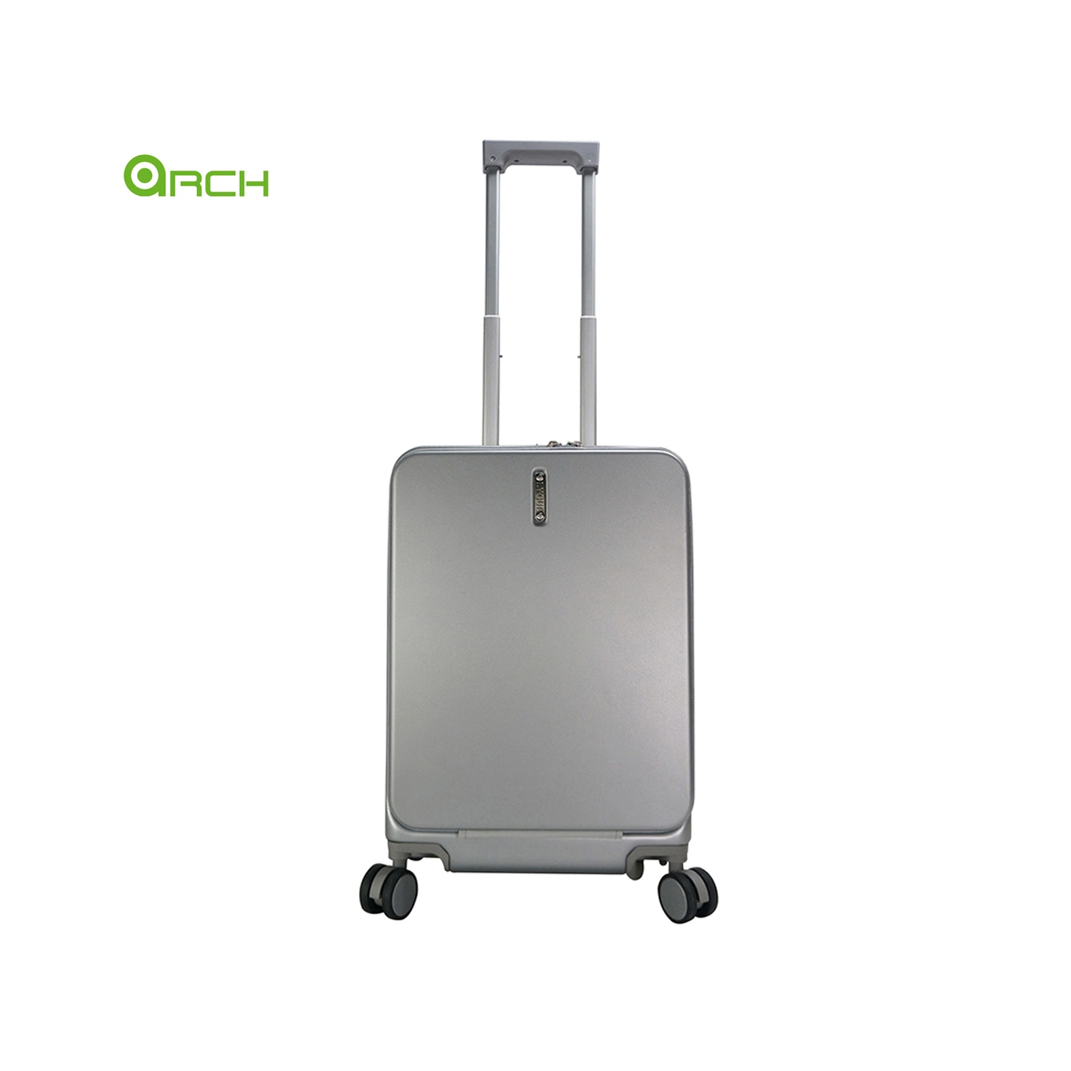 19" Abs Hard Case Trolley Luggage with Front Pocket and Flight Wheels