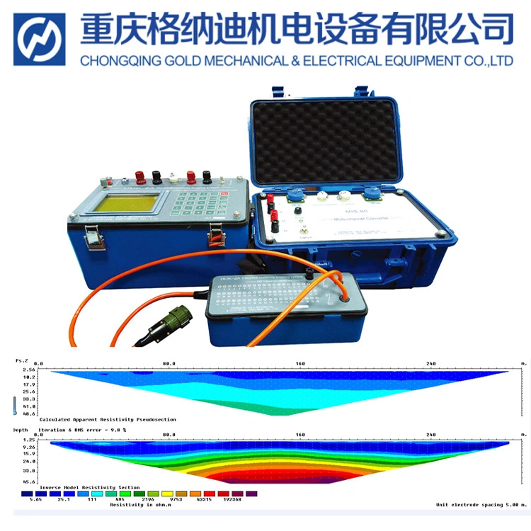 Instrumento de resistividad eléctrica geofísica eléctrica vertical el equipo de sonido Equipos de Tomografía de resistividad