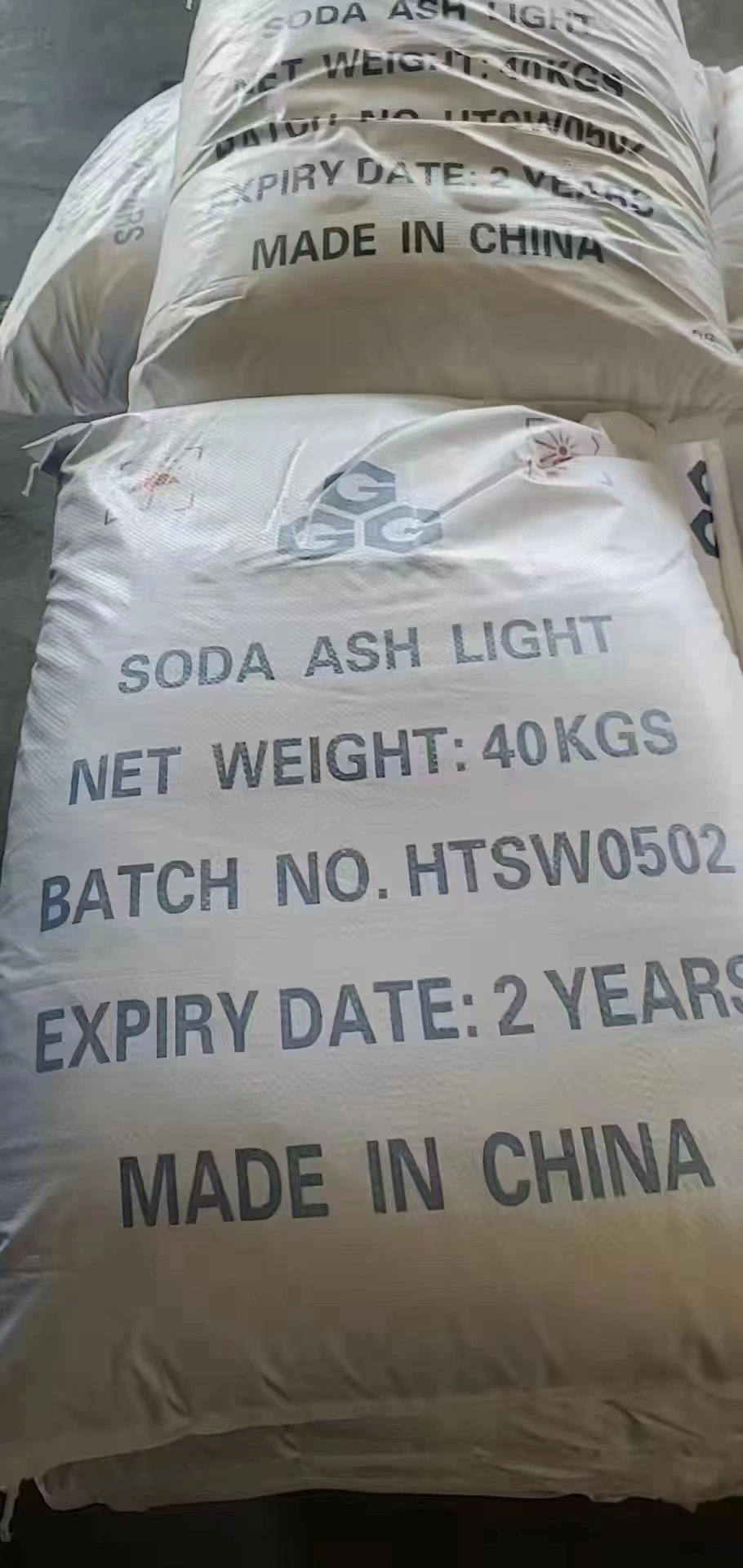 China Hersteller CAS 497-19-8 Natriumcarbonat Dichte Sodaasche Licht