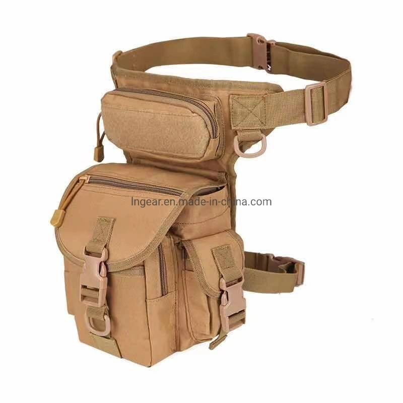 Waterproof Tactical Drop Leg Bag Men Motorcycle Military Style Hip Thigh Waist Pack Canvas Bag