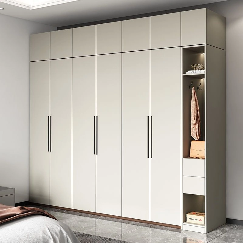 2023 Bedroom Wardrobe Home Furniture Wooden Wardrobe Cabinet Open-Door Wardrobe Modern