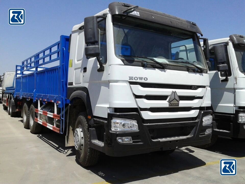 Sinotruk HOWO 6X4 4X2 شاحنة حمولة عادية من الجدار العام