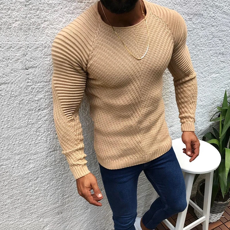 Men's Thin Pullover Sweater Casual Turtleneck Plus Size Sweaters for Men