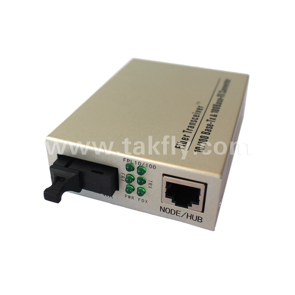 10/100/1000m 2km Sc mm Dual Fiber Optical Fiber Ethernet Media Converter