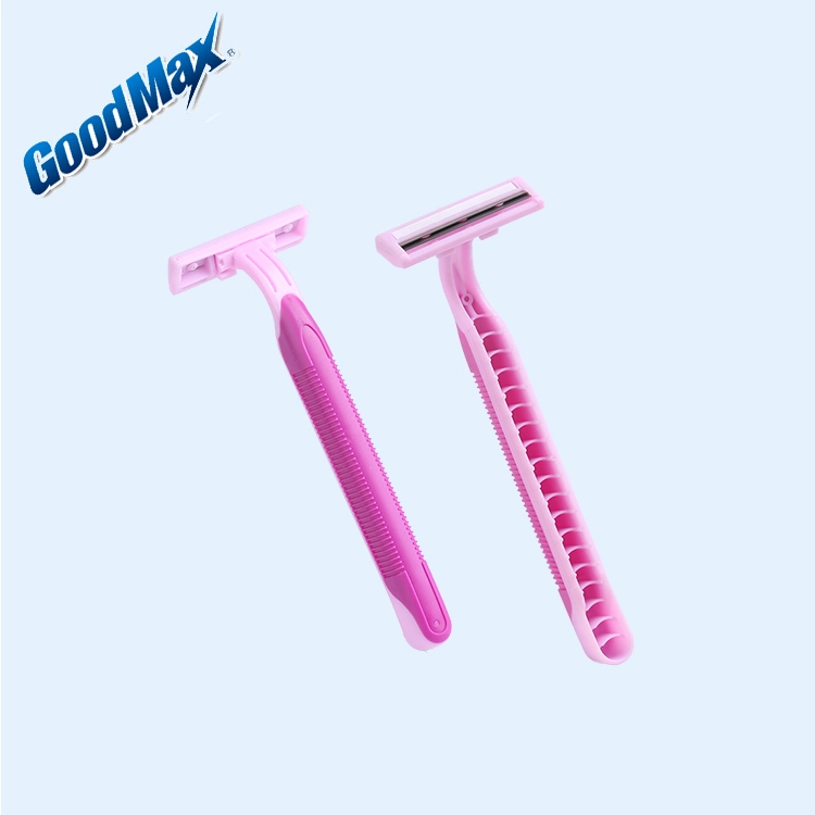 Supermarket and Shopping Mall Shaving Razor Twin Blade Razor for Lady