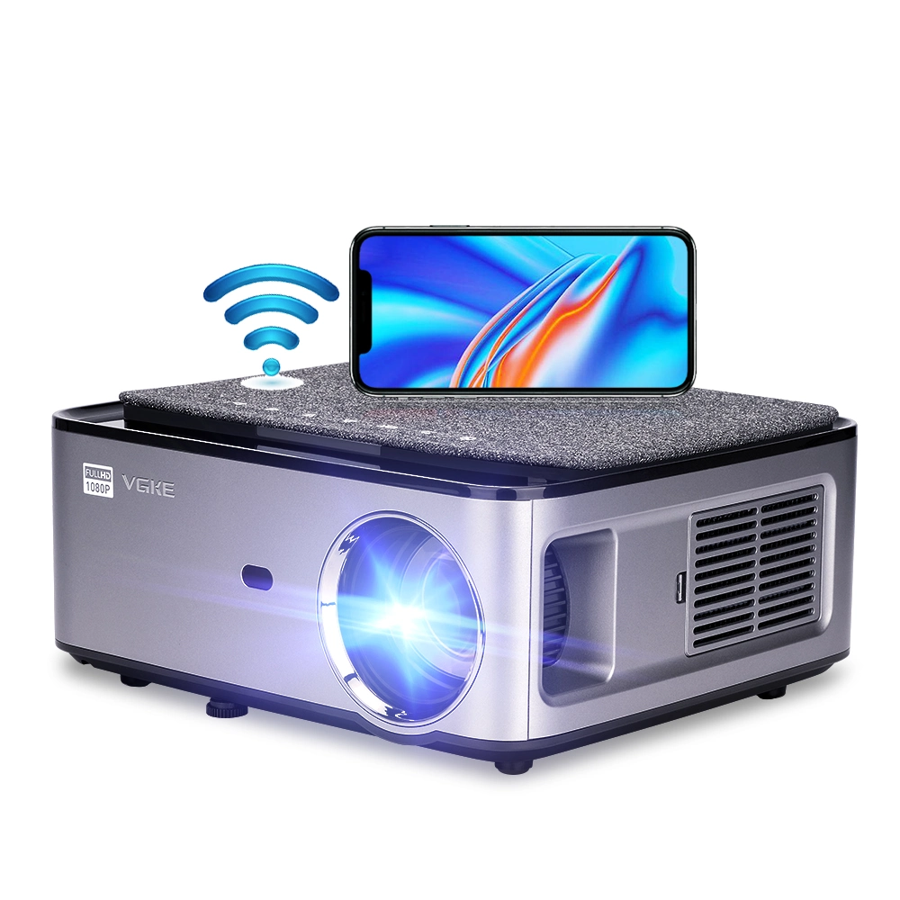 Wholesale/Supplier Full HD Native 1080P 6000 Lumens Home Theater LED Movie Projector Android 9.0 USB Video Proyector Smart Android WiFi Projector Support 4K
