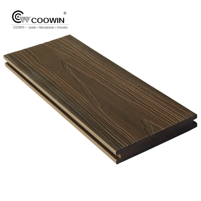 Eco Outdoor Decking HDPE Recycled Material Deck Patio Poly Plastic Wood Grain Decking Planks