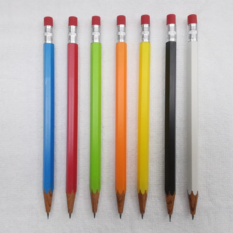Lápis de plástico com impressão de logótipo