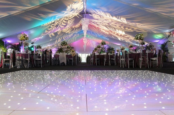 Romantic Wedding Dance Floor Livestream Panels Decorate for Stage Party