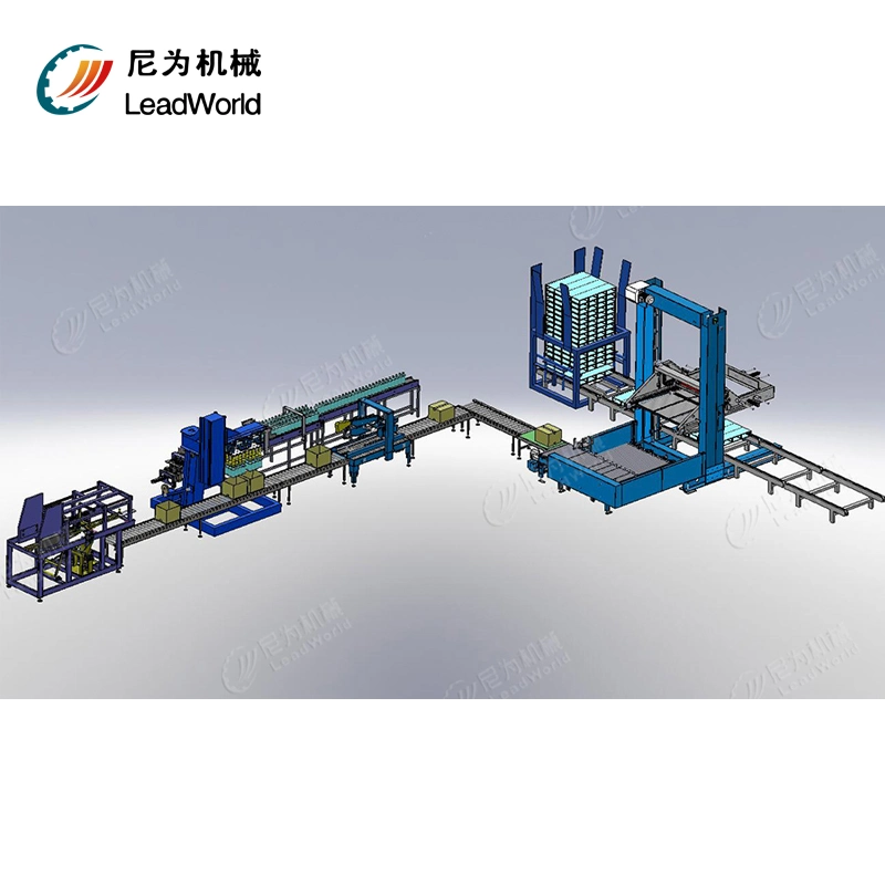 Leadworld Plastic Bottles Packing Machine Automatic Carton Case Packer