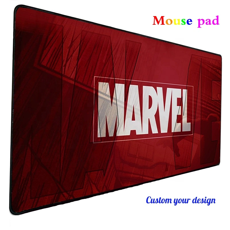 Tapete de rato alargado personalizado de grandes dimensões com 400 x 800 mm para jogos antiderrapante Mini-Pad de Secretária com rato Marvel