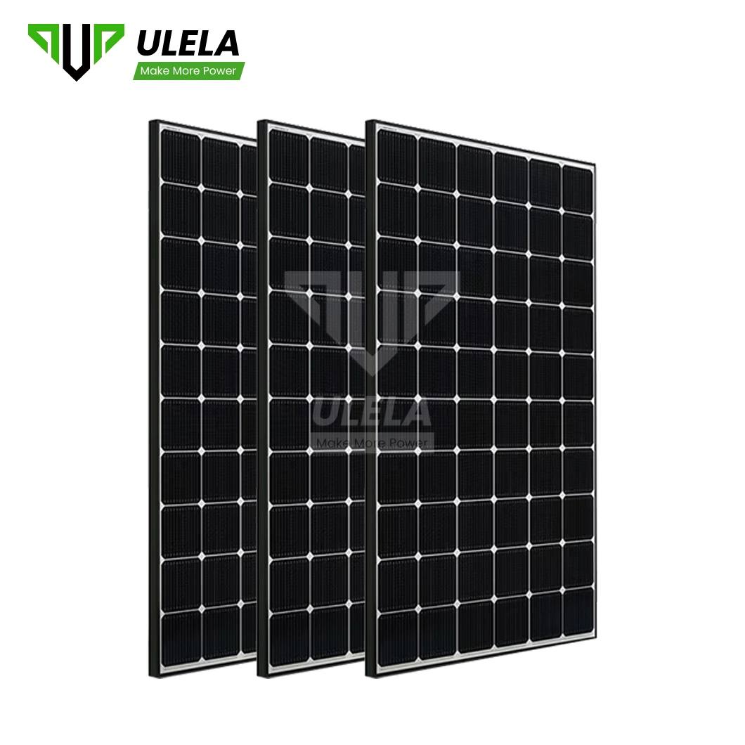 Ulela Fan Solar Panel Fabricators OEM Custom Folding Solar Panel 300W China 158mm 410W Mono Glass Solar Panel