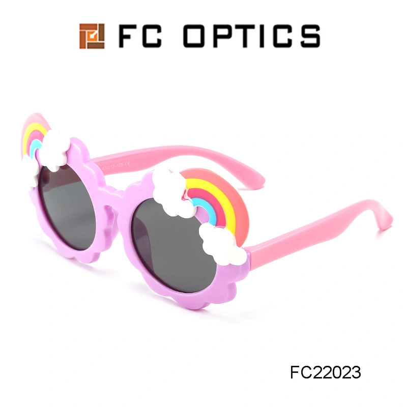 2020 Cute Rainbow Tpee Kids Fashion Sunglasses Polarized