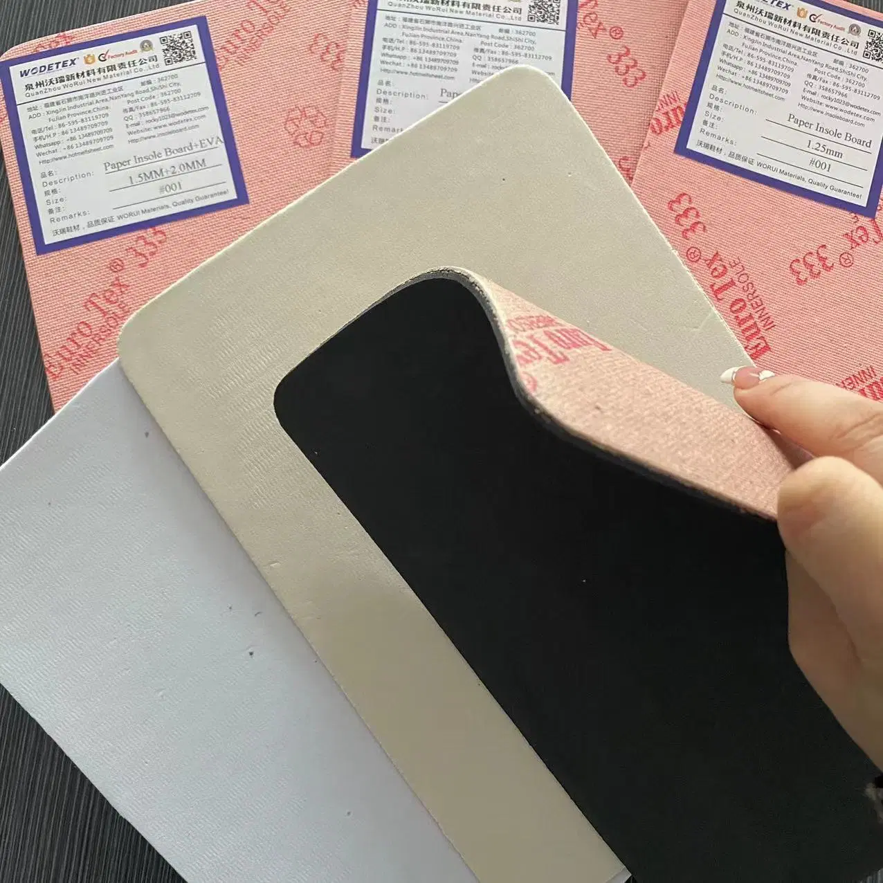 High quality/High cost performance Paper Insole Board with EVA for Shoe Material