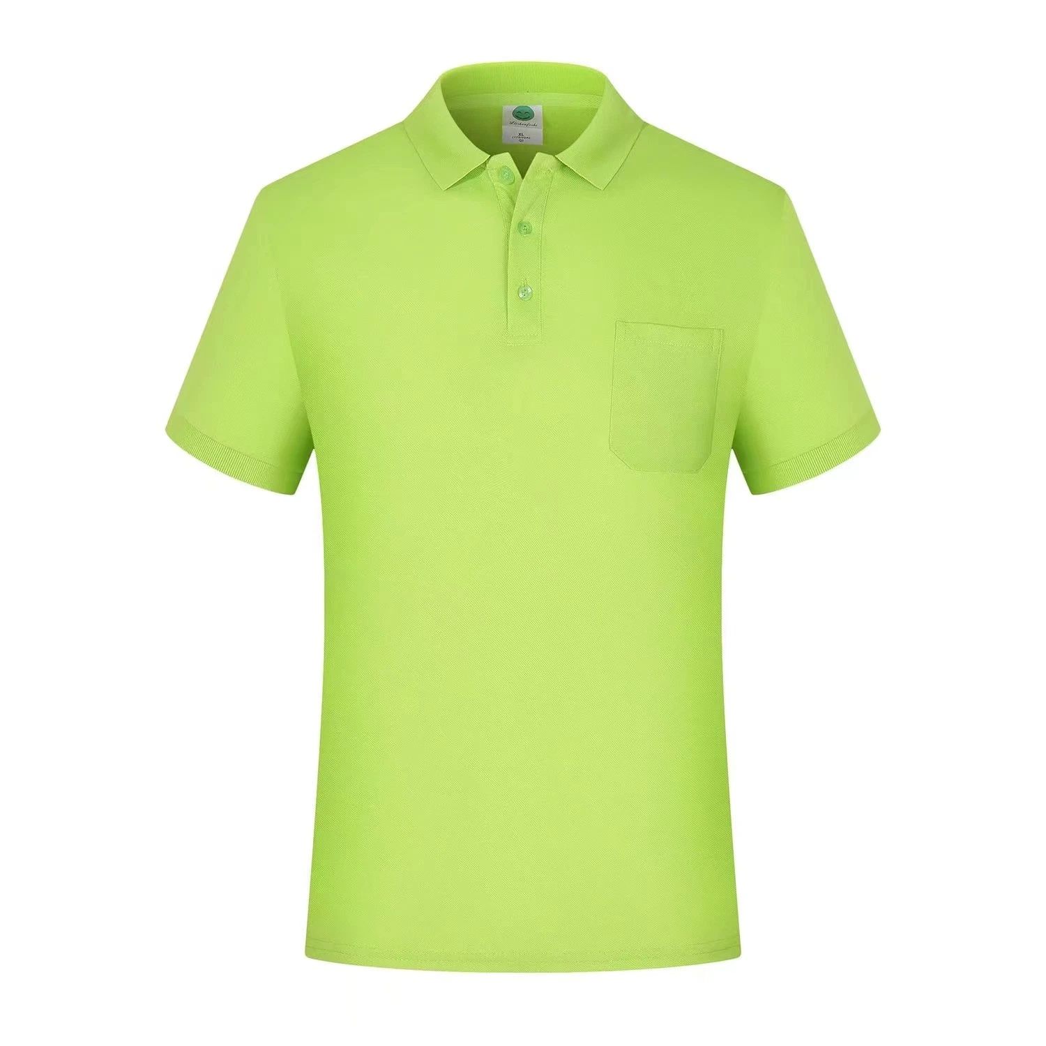 Printing T-Shirt Work Clothes Unisex Polo Shirt with Pocket