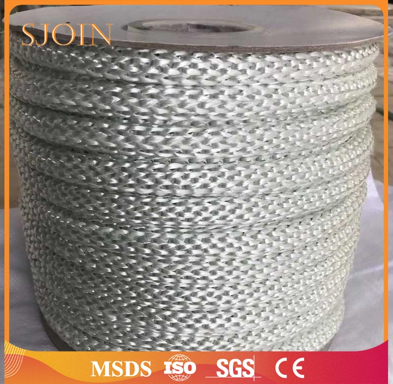 High Temperature Dia 3mm-120mm Insulation Type Fiberglass Braided Square Packing Rope