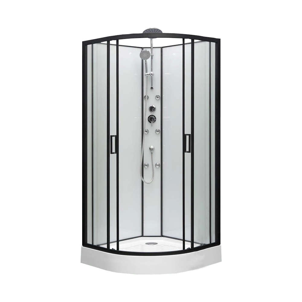 Modern Hinge Hydro Massage Framed Glass Steam Complete Shower Cabin Room