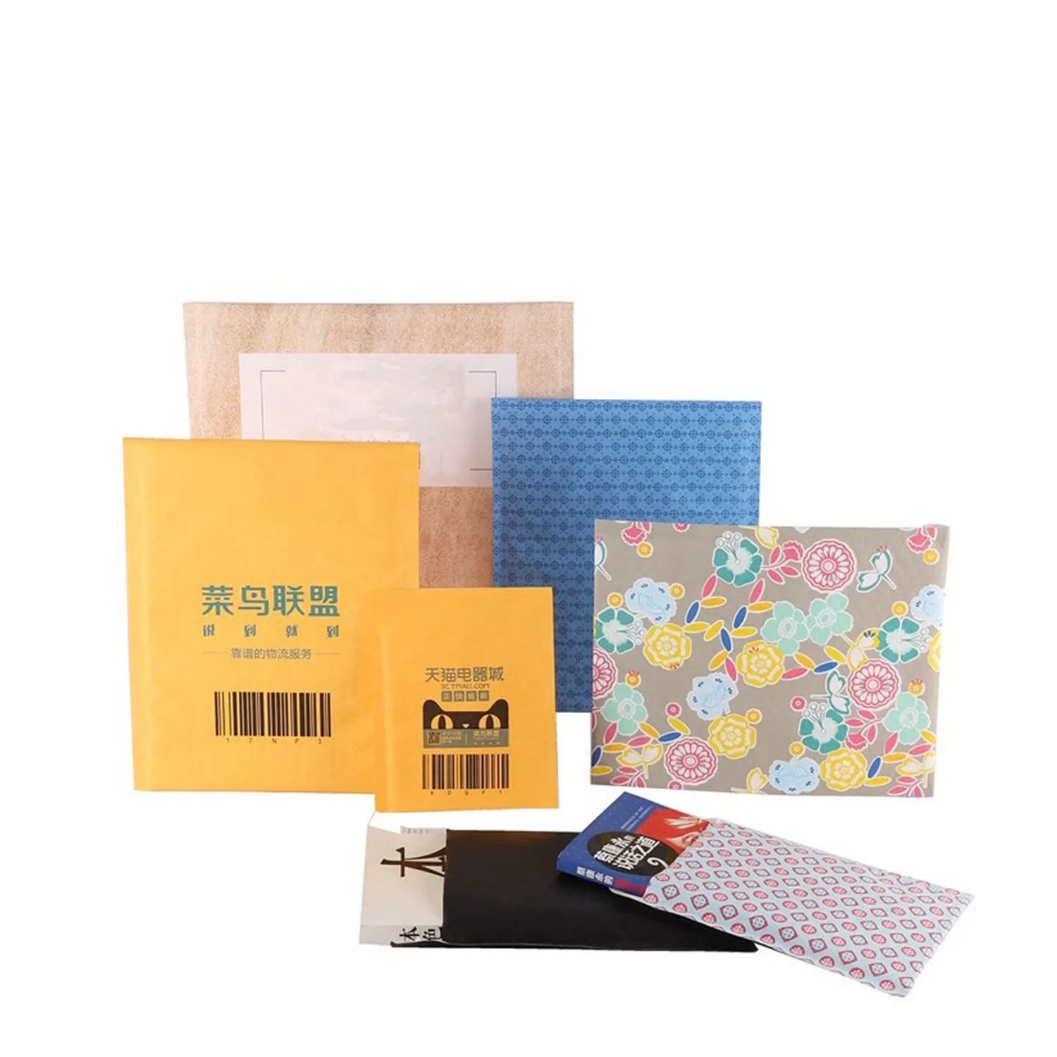 Fabricação de embalagens tipo envelope com bolhas de ar da Kraft Hot Sales - envelopes com embalagem adicional Entrega expresso com embalagem à prova de água e de choques