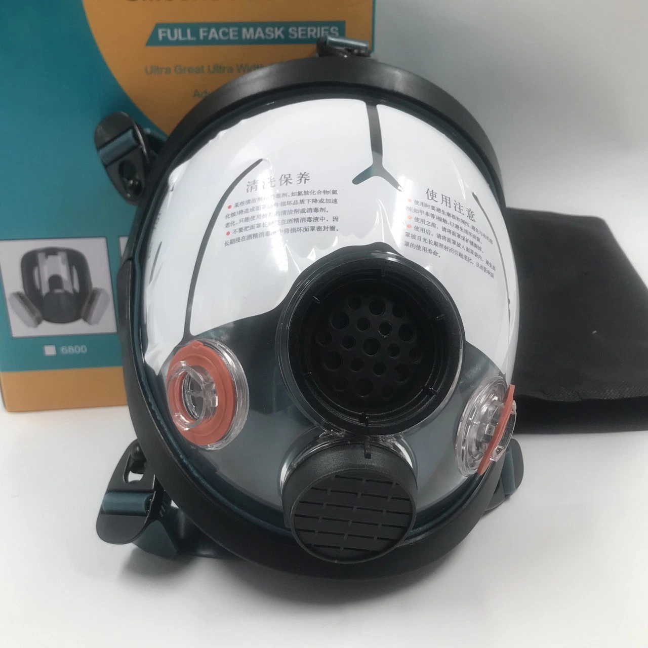 Full Face Organic Vapor Respirator Protective Eye & Nose Shield with Anti-Fog Mask