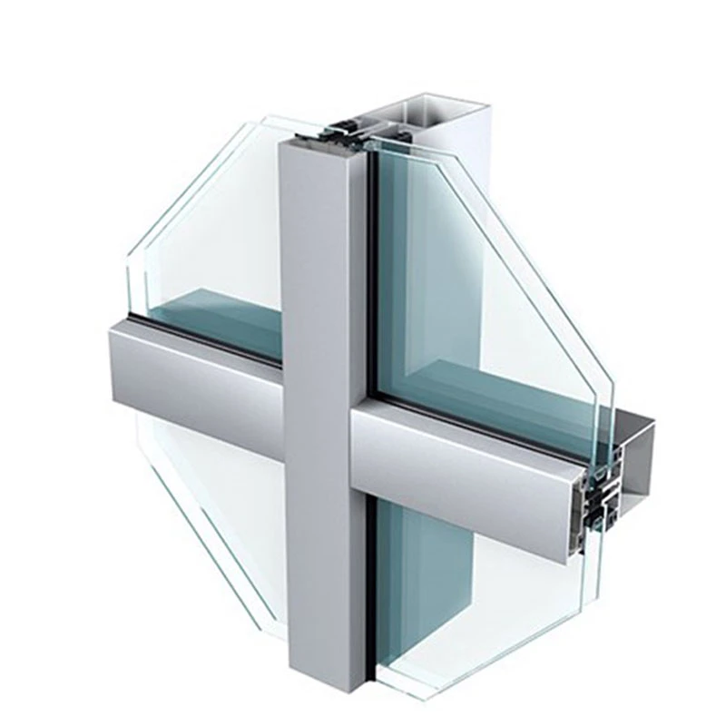 Glass Curtain Wall Cost Per Square Metre Aluminium Alloy