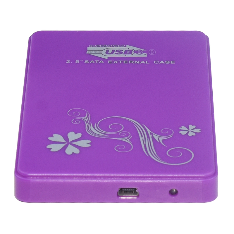 Caja de disco duro de plástico USB 3,0 Caja de disco duro Carcasa