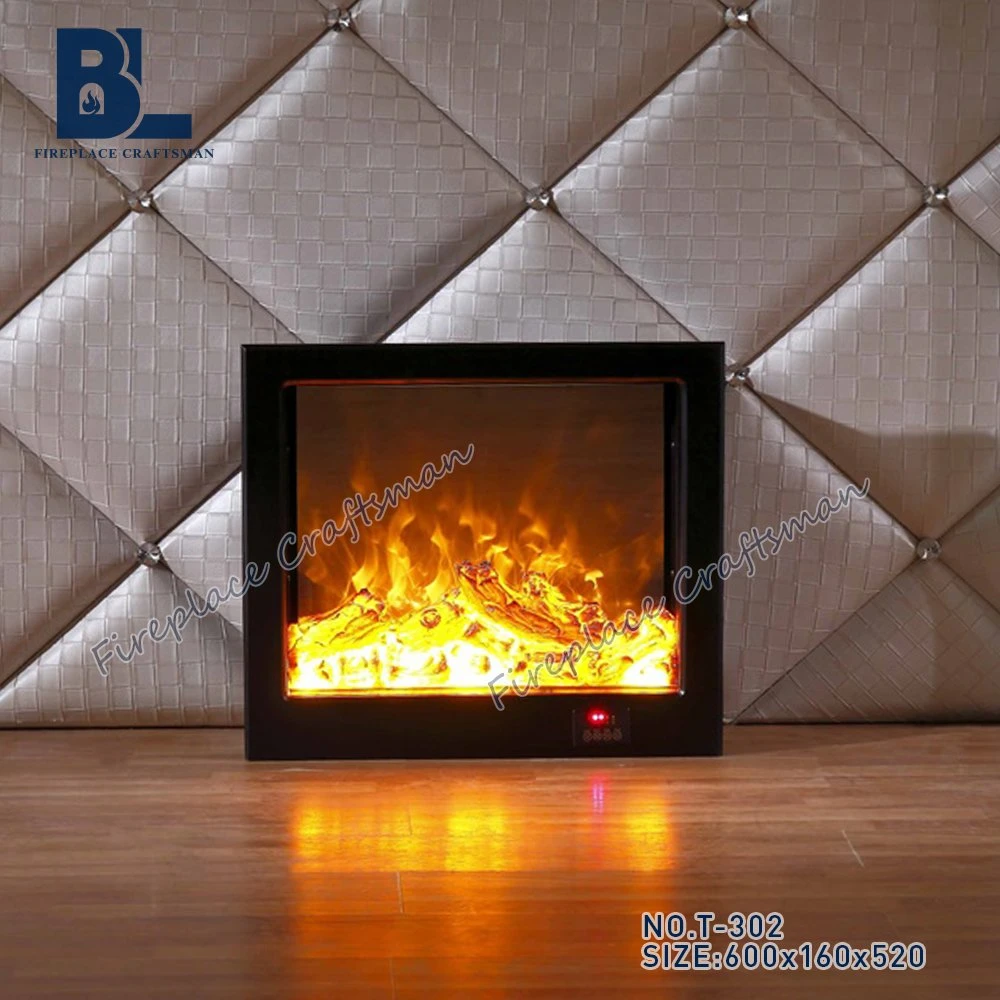 Home Appliance Heater CE Approved MDF Electric Fireplace Thermostat Furnace Core Burner LED Lights Wood Burning Pellet Stove for Living Room Furniture