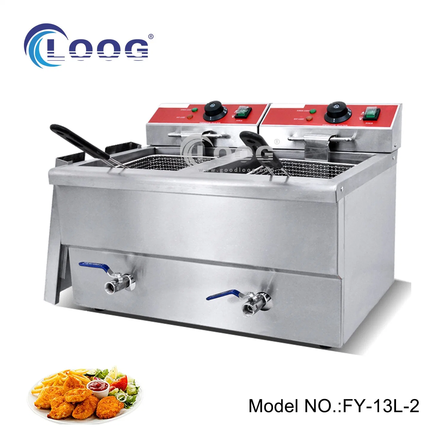 Best Price Catering Equipment Stainless Steel Electric Deep Fryer Machine Commercial Hotel Kitchen Double Side Deep Fryer Pot