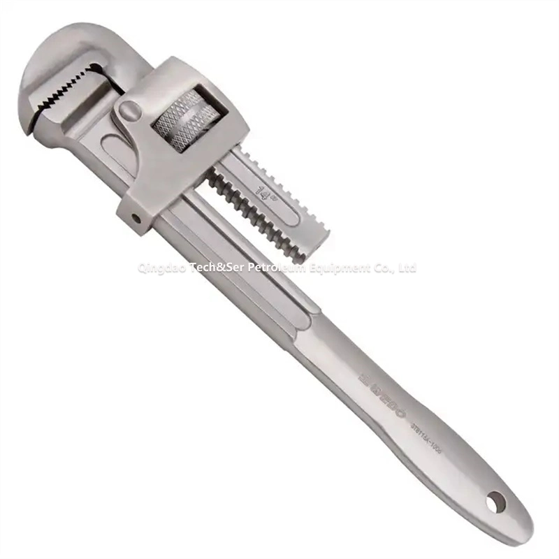 Manufacturer Heavy Duty Pipe Wrench Adjustable Wrench Hand Tool Cutting Tool Ratchet Wrench for Fastening Pipe