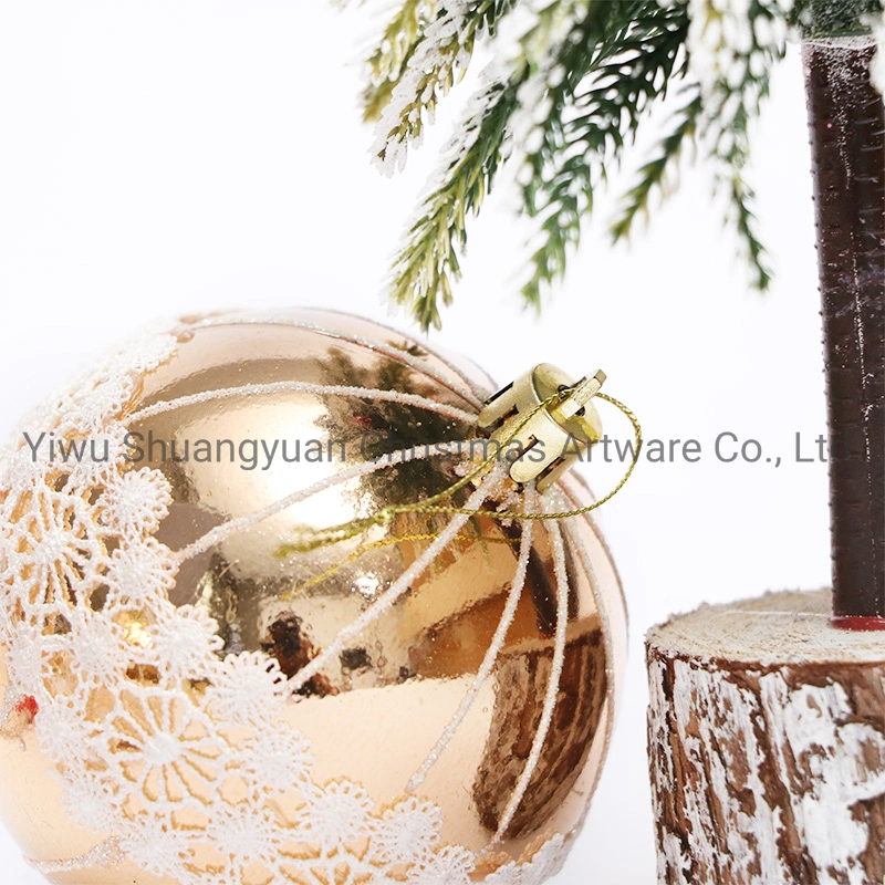 New Design High Sales Christmas Shiny Painted Ball for Holiday Wedding Party Decoration Supplies Hook Ornament Craft Gifts