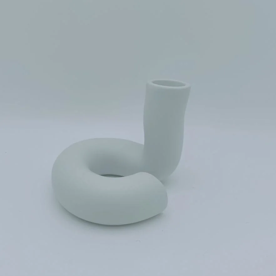 Modern Minimalist Abstract Geometric Ceramic Candle Stand Candlestick Candleholder