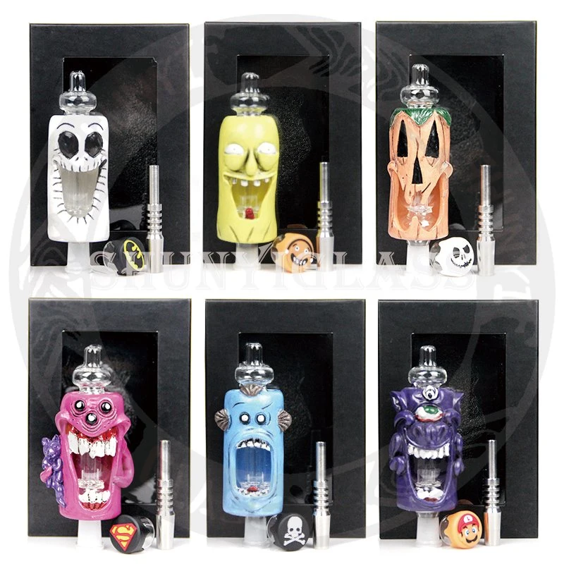 Halloween designs Nectar Collector com caixa de oferta para fumantes acessórios