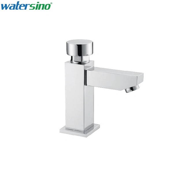 Bathroom Brass Wash Basin Push Button Self-Closing Time Delay Basin Faucet Tap