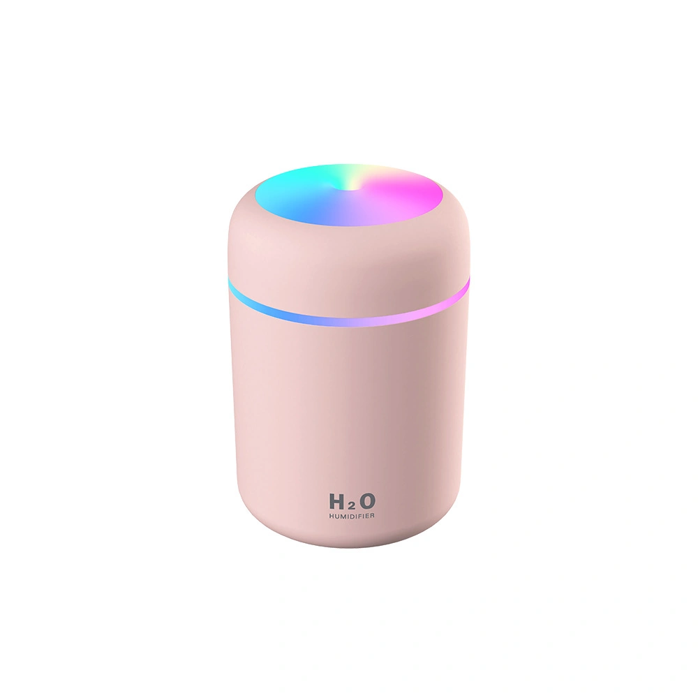 Portable 300ml Electric USB Cool Mist Sprayer with Colorful Night Light for Home Car Aroma Oil Diffuser Air Humidifier