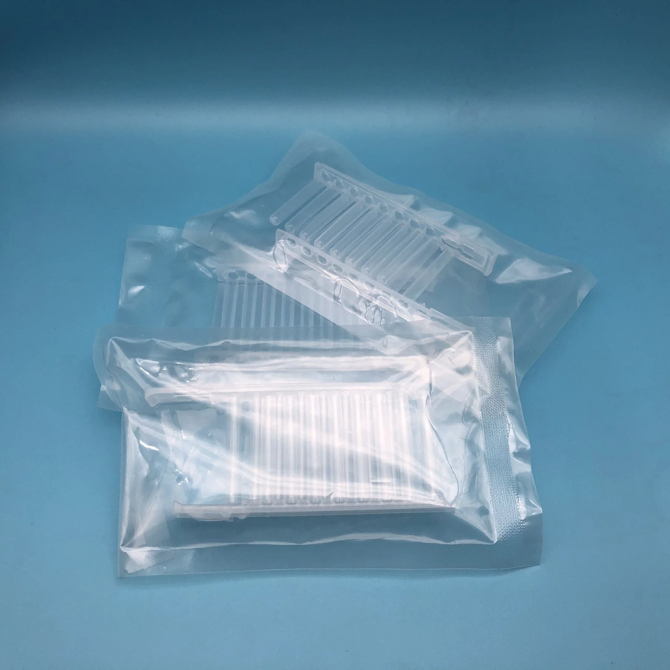 Transparent High Grade PP Laboratory 8 Strip Rob Comb Tube Suit with 2.2ml U Shape 96 Deep Wells Culture Plate